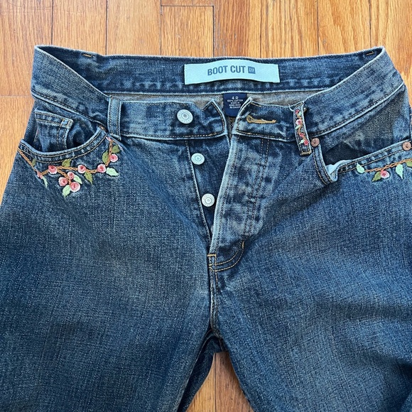 Gap Bootcut Jeans - Cottagecore embroidered Y2K - Picture 5 of 6